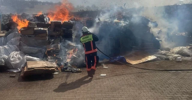 Besni de tütün fabrikasında korkutan yangın Adıyaman Haberleri