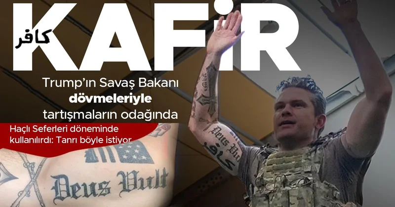 Trump ın Savaş Bakanı dövmeleriyle tartışmaların odağında Haçlı Seferleri nde kullanılıyordu: Tanrı böyle istiyor