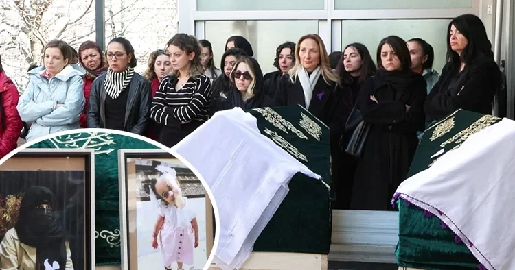 İstanbul da denizde ölü bulunan anne ile kızı toprağa verildi