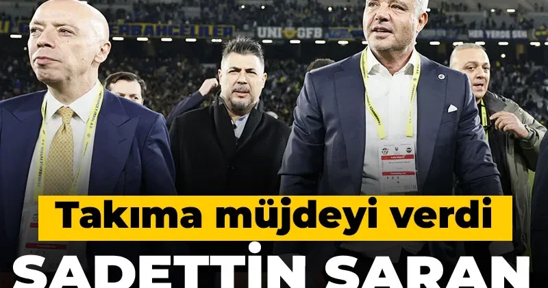 Sadettin Saran kötü gidişata el attı: Takıma müjdeyi verdi