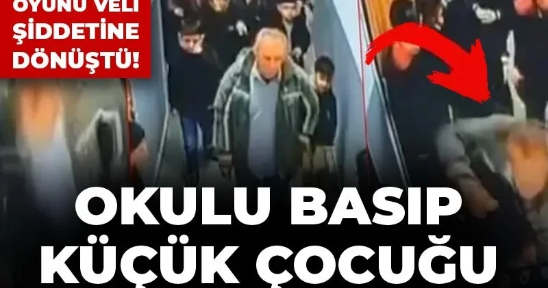 Çocukların kartopu oyunu veli şiddetine dönüştü! Okulu basıp küçük çocuğu darbetti