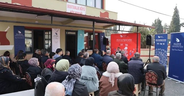 Ata tohumundan hibritlere Bilim Kafe, Bostanlık köyünde yoğun ilgiyle gerçekleştirildi Düzce Haberleri