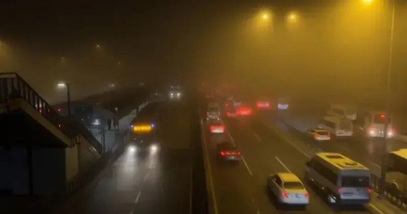 İstanbul da sis etkili oluyor