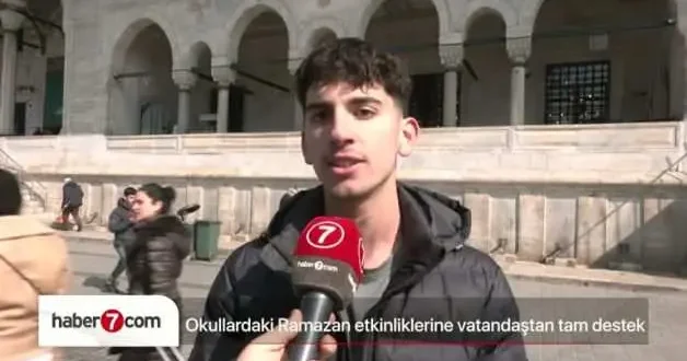 Okullardaki Ramazan etkinliklerine vatandaştan destek: Eski zamanları hatırlatıyor
