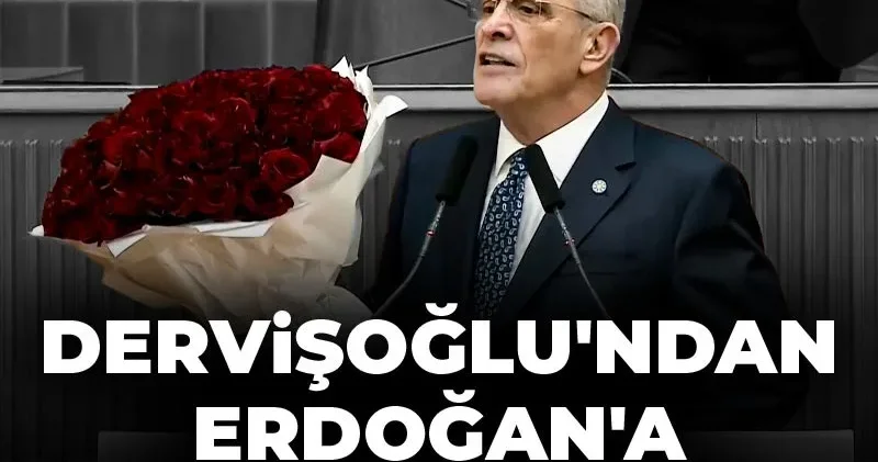 Müsavat Dervişoğlu ndan Erdoğan a 308 adet gül!