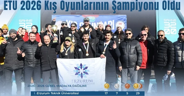 ETÜ 2026 kış oyunlarının şampiyonu oldu Erzurum Haberleri
