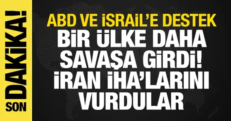 ABD ve İsrail e destek! Fransa da savaşa girdi: İran İHA larını vurdular