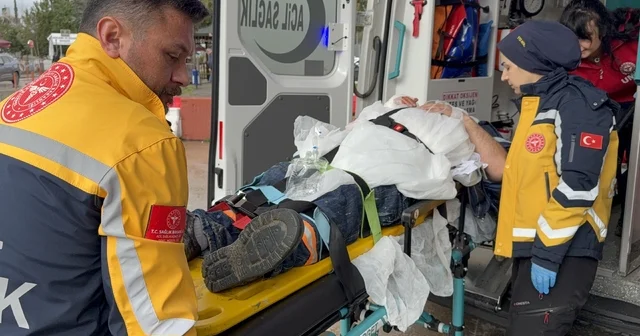 Beton mikserini yıkarken düşen sürücü hastanelik oldu Samsun Haberleri