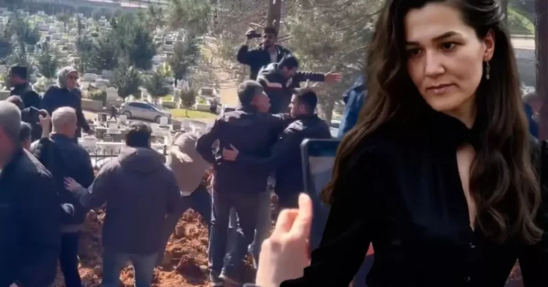 Fatma Nur öğretmen, son yolculuğuna uğurlandı, cenaze töreninde arbede çıktı