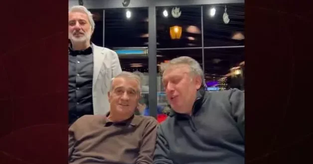 Teknik direktör Şenol Güneş ile İsmail Türüt şarkı söyledi! O anlar büyük ses getirdi