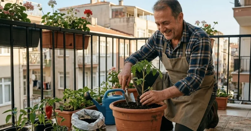 Balkonda bu ay saksıya eken yazın pazar masrafından kurtulacak Sözcü Gazetesi