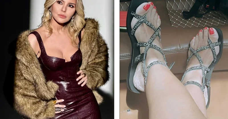 Gülben Ergen den özel abonelerine ayak fotoğrafı