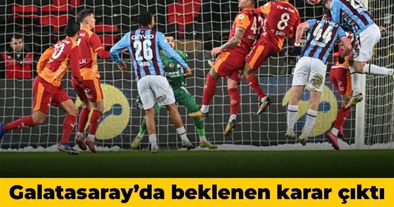 Derbide ilk 11 ler belli oldu: Galatasaray da beklenen oldu