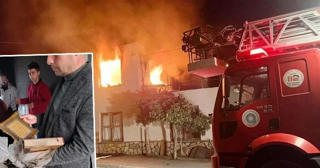 Antalya da bütün mahalle bunu konuşuyor: Her şey kül oldu, bir tek o yanmadı!