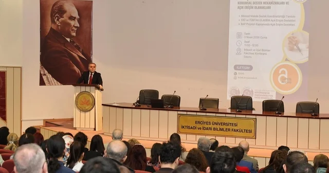 ERÜ de Araştırmadan Yayına Kurumsal Destek Mekanizmaları ve Açık Erişim Olanakları anlatıldı Kayseri Haberleri