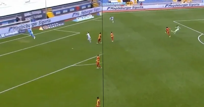 Süper Lig de inanılmaz gol! Tam 80 metreden attı Sözcü Gazetesi