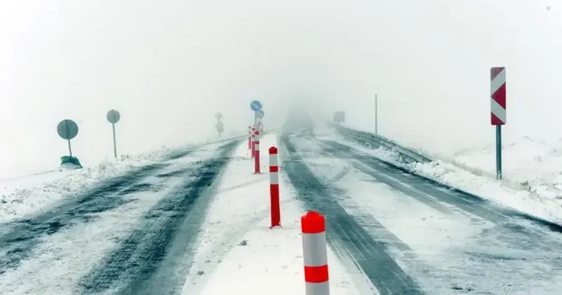 Kar ve tipi nedeniyle Ardahan Şavşat kara yolu ağır tonajlı araçlara kapatıldı