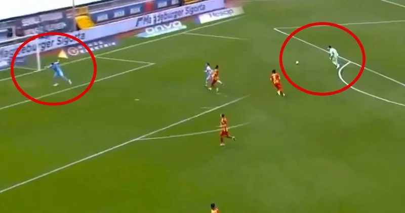 Yok artık! Süper Lig de kaleden kaleye gol atıldı