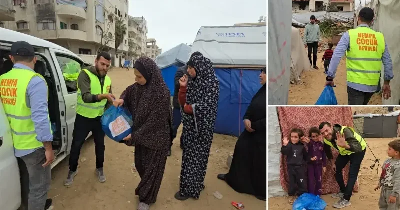 Gazze’deki çocuklara Türkiye’den gıda desteği Ortadoğu Haberleri