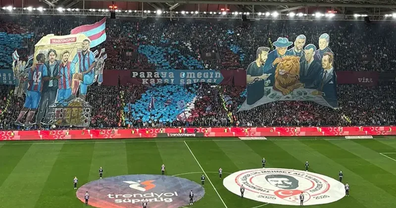 Trabzonspor Galatasaray maçında olay koreografi! Paraya karşı emeğin savaşı... Fanatik Gazetesi Trabzonspor (TS) Haberleri Spor