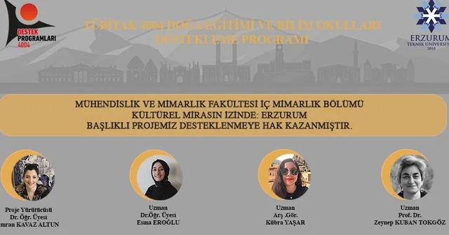 ETÜ TÜBİTAK 4004 projesi ile Erzurum un mimari mirasını yeni nesillere aktaracak Erzurum Haberleri
