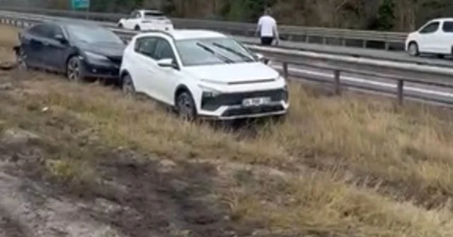 Otoyolda 10 araç zincirleme kazaya karıştı; 6 yaralı Bolu Haberleri