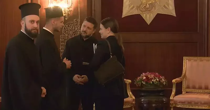 Zelenskiy Fener Rum Ortodoks Patrikhanesi ni ziyaret ediyor