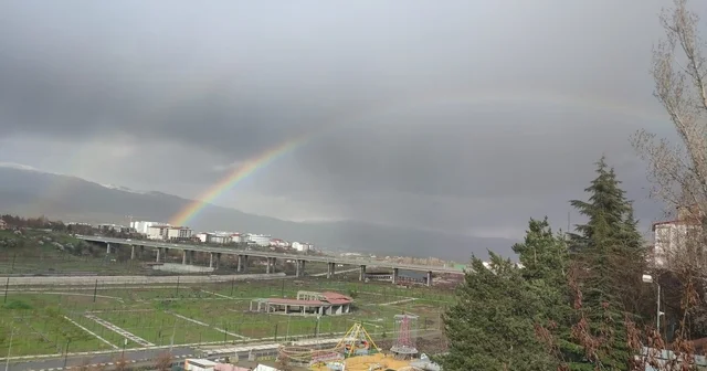 Bingöl de gökkuşağı görsel şölen oluşturdu Bingöl Haberleri