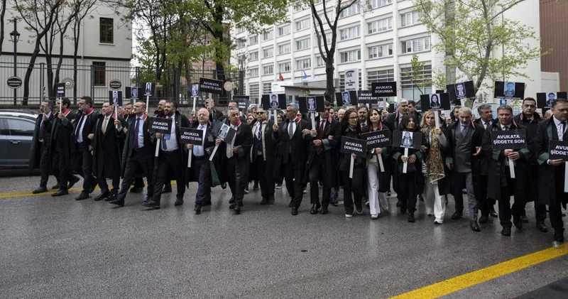 Türkiye Barolar Birliği, avukatlara şiddete karşı Meclis e yürüdü