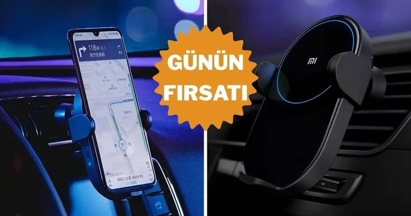 Hem telefon tutucu hem şarj istasyonu: Xiaomi araç içi şarj aleti indirimde