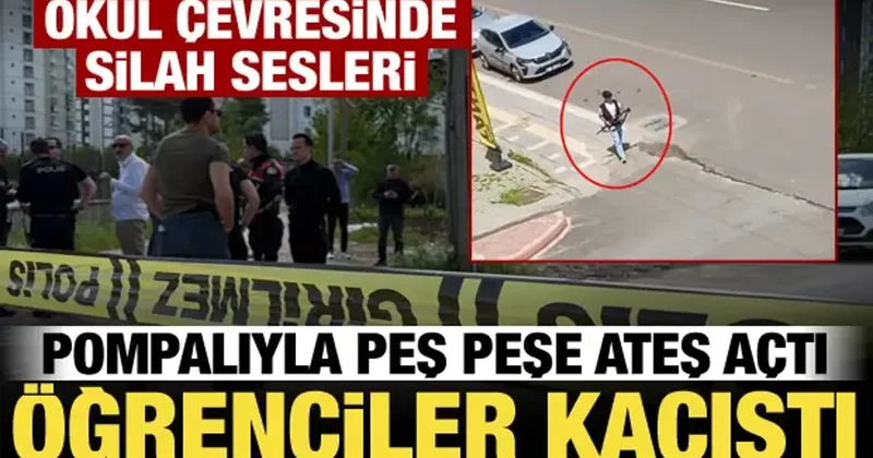 Okul bölgesinde silah sesleri! Peş peşe ateş edildi, öğrenciler panikledi