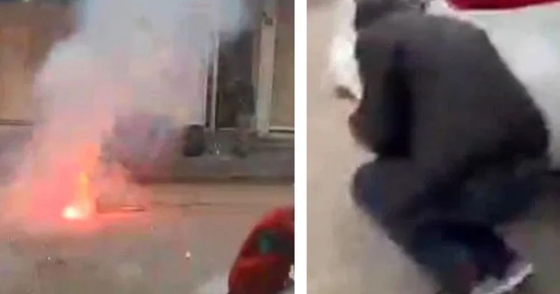 Şampiyonluk kutlamaları kursaklarında kaldı, havai fişeklerden böyle kaçtılar