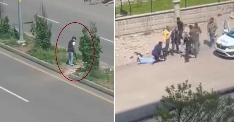 Yine okul yanı yine silah sesleri! Peş peşe tetiğe bastı