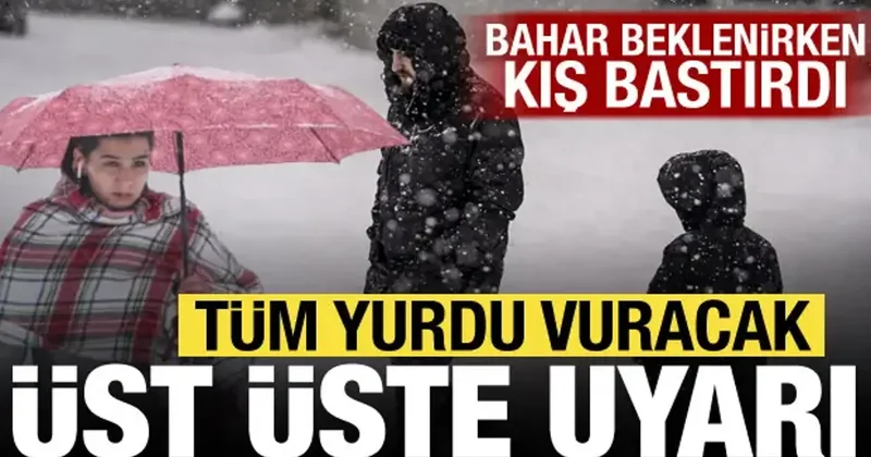 Kış geri döndü: Kar ve sağanak tüm yurdu vuracak! Meteoroloji sarı uyarı verdi