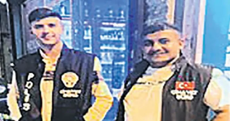 Polis yeleğiyle gözdağı verdiler