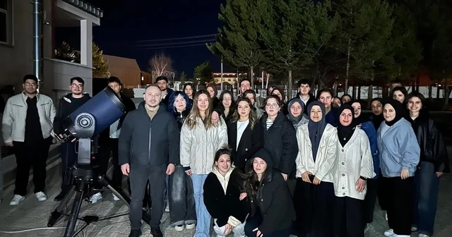 Astronomi Kulübü üç gün süren gökyüzü gözlemi düzenledi Erzincan Haberleri