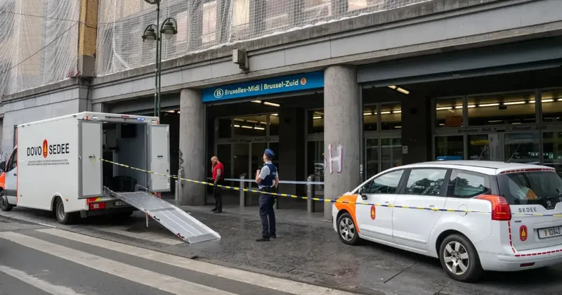 Brüksel de şüpheli paket alarmı: Trenler seferleri durdurdu