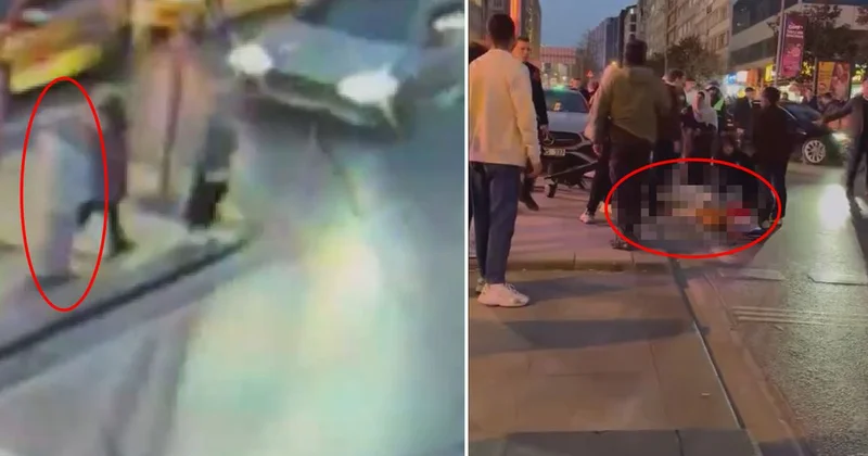 Şişli de Mısırlı turistin hayatını kaybettiği kaza kamerada