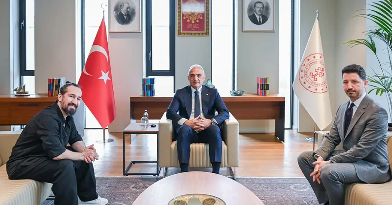 Barış Manço’nun izinde anlamlı buluşma! Bakan Ersoy Doğukan Manço ile görüştü