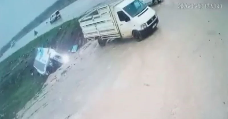 Malatya da 3 kişinin hayatını kaybettiği otobüs kazası kamerada