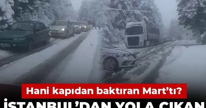 İstanbul’dan yola çıkan kardan mahsur kaldı! Hani kapıdan baktıran Mart’tı?