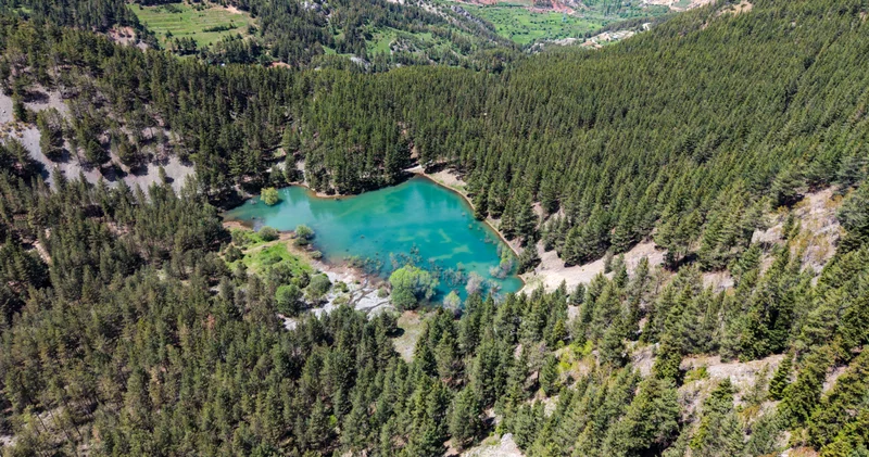 Erzurum daki Zagos Gölü eriyen kar sularıyla doldu