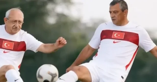 Cumhur Frankfurt un yapay zeka videosu gülmekten kırdı geçirdi: Muhalefet liderleri yeşil sahada VİDEO İZLE