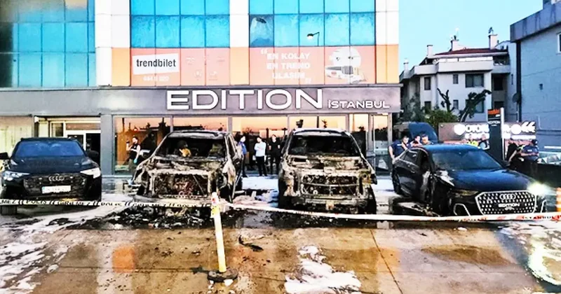 Lüks araçlar küle döndü! Dudak uçuklatan zarar
