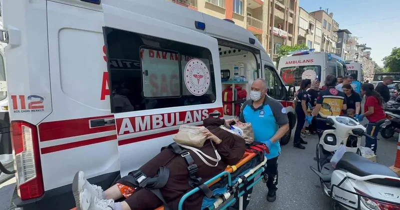Nazilli’de yaya geçidinde korkutan kaza: 5 yaralı