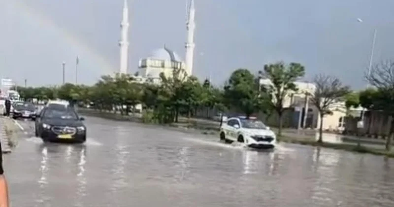 Edirne de sağanak: Yollar göle döndü