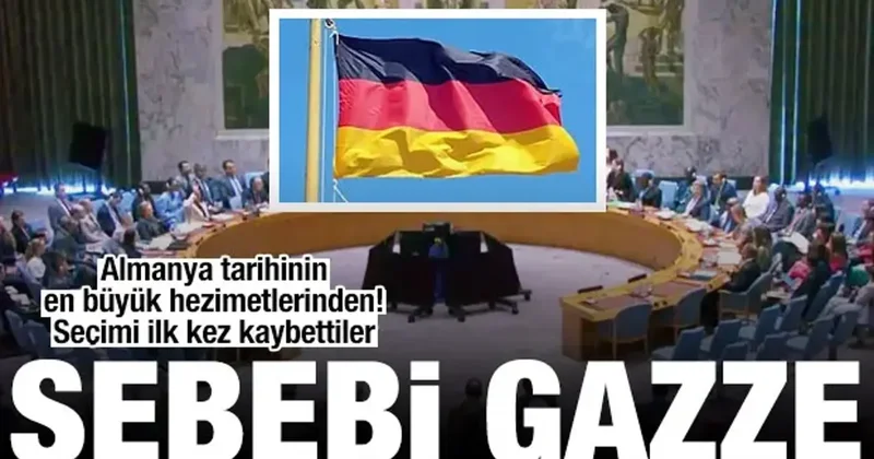 Almanya ya Gazze şoku! Tarihinde ilk kez BMGK ya seçilemedi