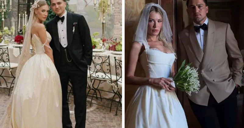 Roma da evlenen Cengiz Ünder ile Bilge Yenigül Balıkesir e gitti