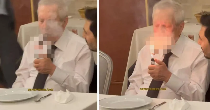 Aziz Yıldırım ın keyfi yerinde! Toplantının ardından puro içti