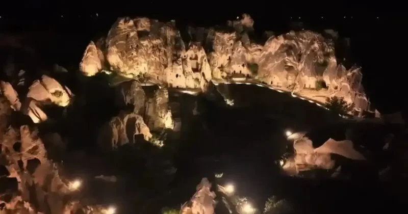 Kapadokya’da gece mesaisi: Tarih gün batımından sonra da ışıldayacak!